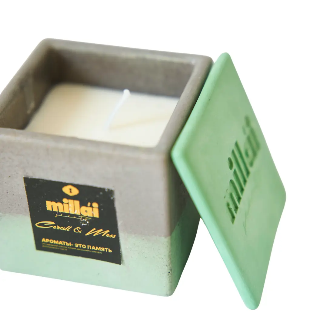 свеча гипс corall&moss 100ml