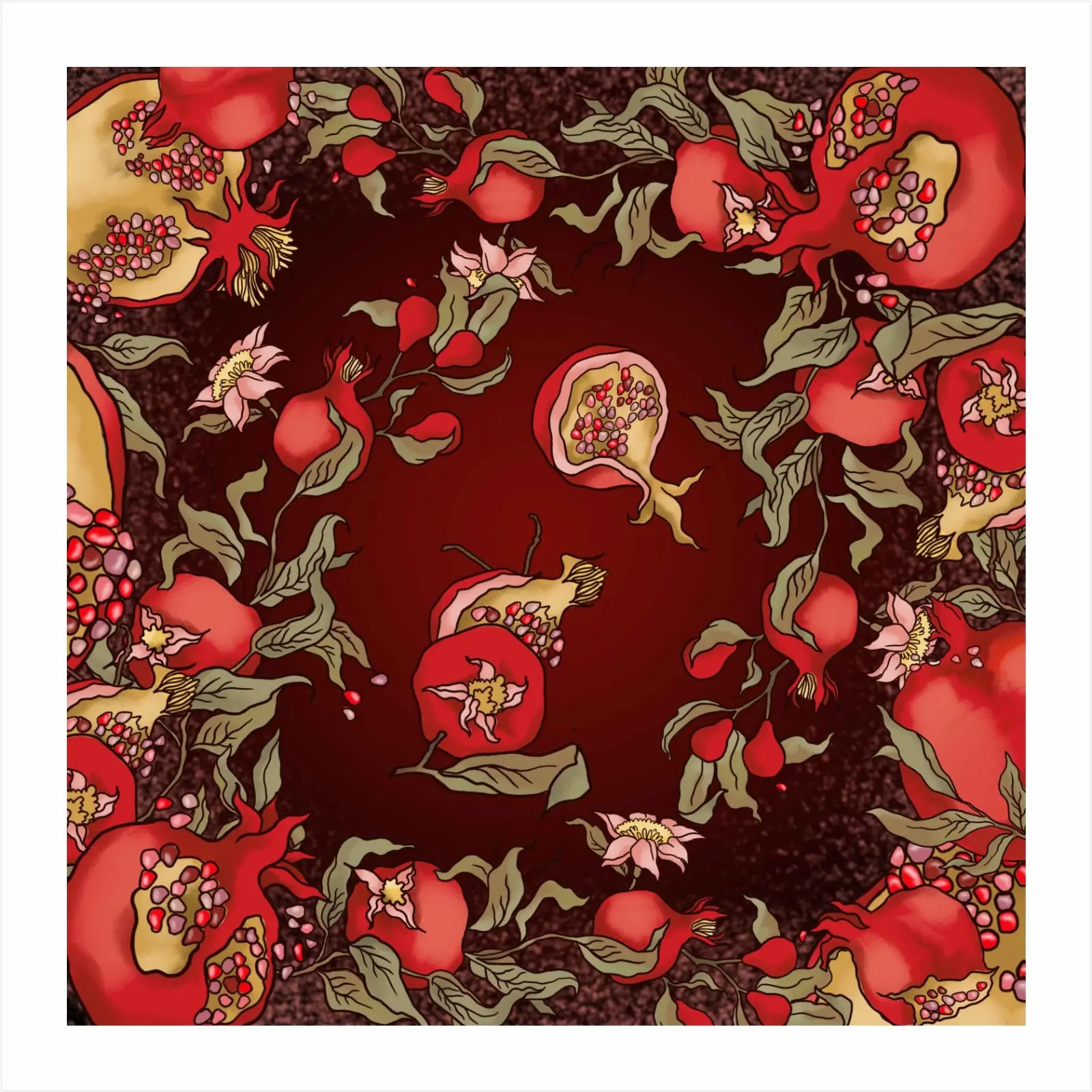 Платок "Anor" 100% шелк