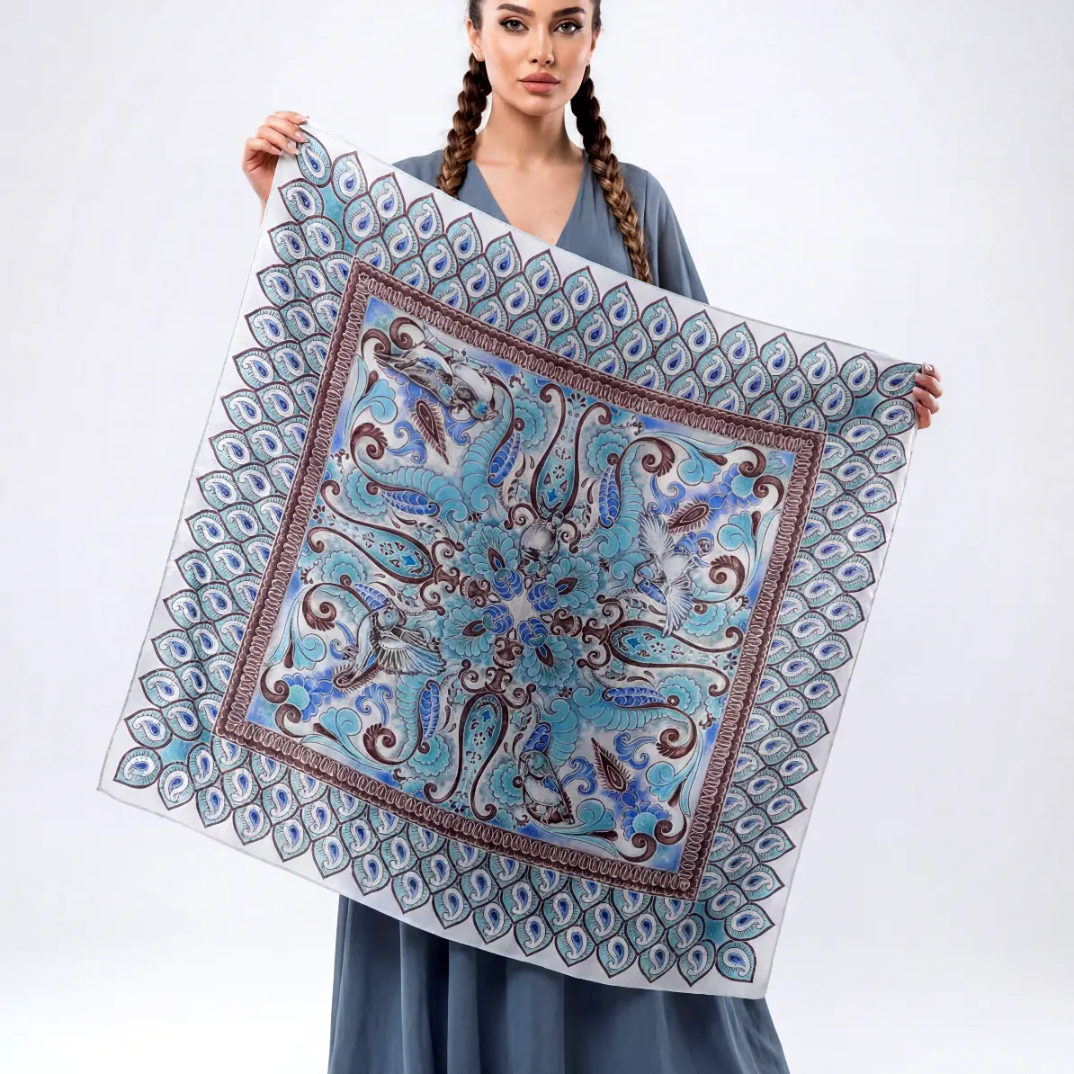 Платок "Tinder Rishtan" 100% шелк